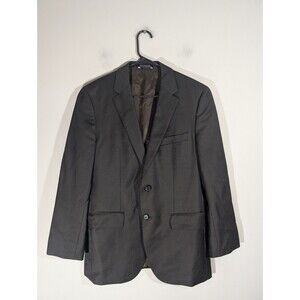 HUGO BOSS Suit Jakcet 100% Virgin Wool Italian Tesse Biella Fabric Men Sz 36S